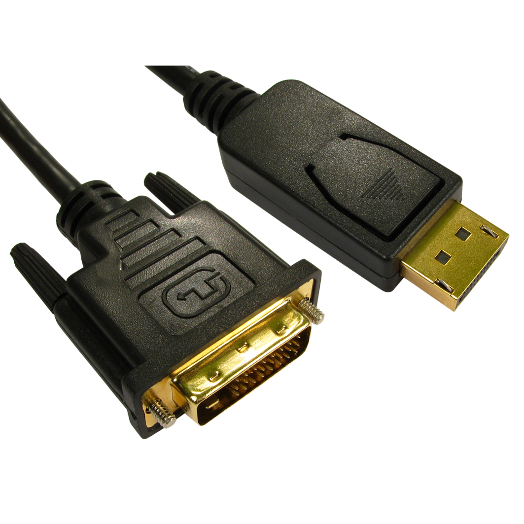 Cables Direct Display Port/DVI-D, 5m DisplayPort Black