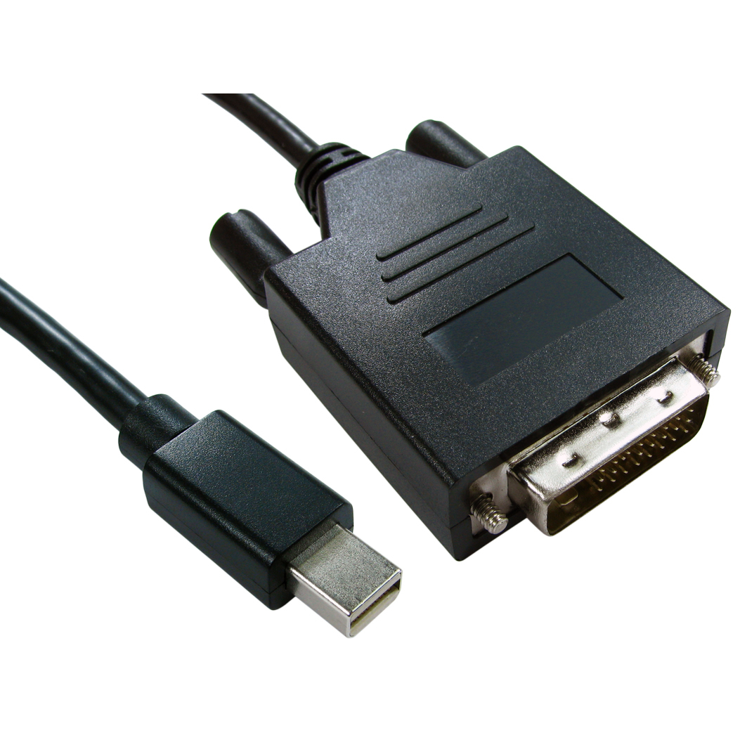 Cables Direct Mini DisplayPort - DVI, 1m DVI-D Black