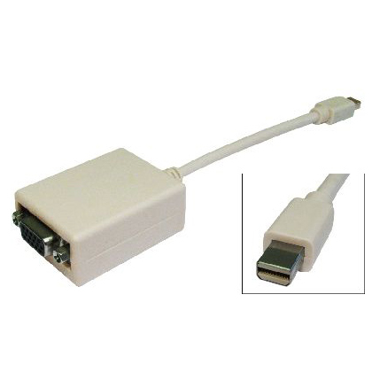 Cables Direct Mini Display Port - VGA m/f 0.15 m VGA (D-Sub) Mini DisplayPort Beige