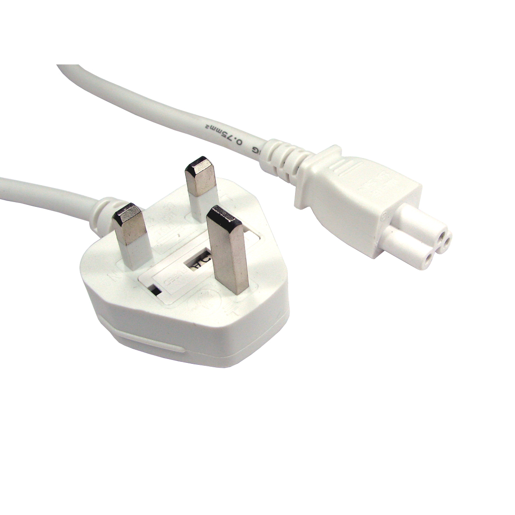 Cables Direct UK - C5 1.8m White C5 coupler