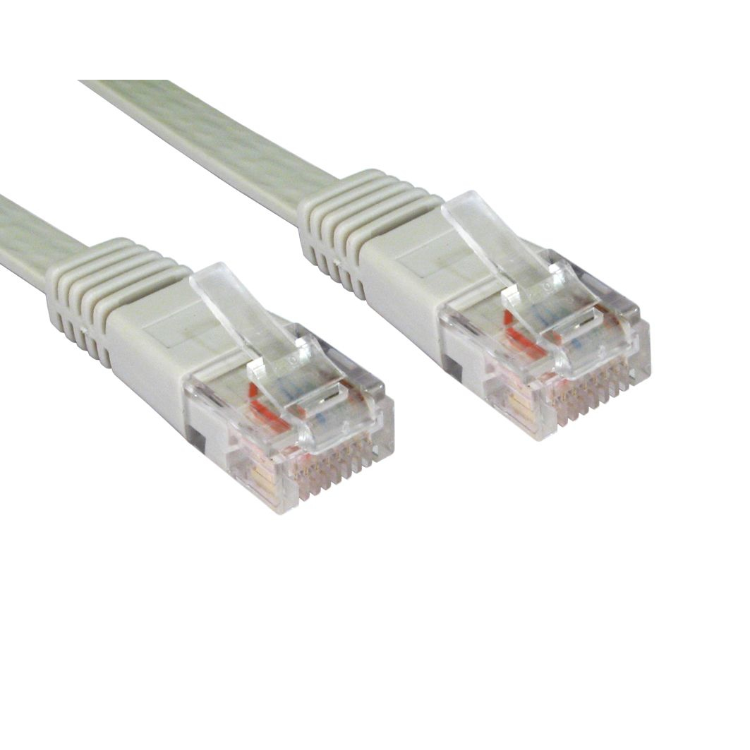 Cables Direct RJFLAT-01 Networking Cables - Grey