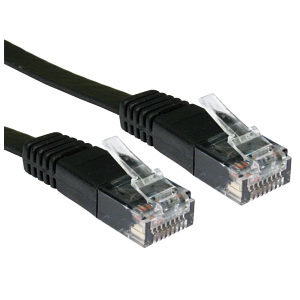 Cables Direct RJFLAT-01 Networking Cables - Black