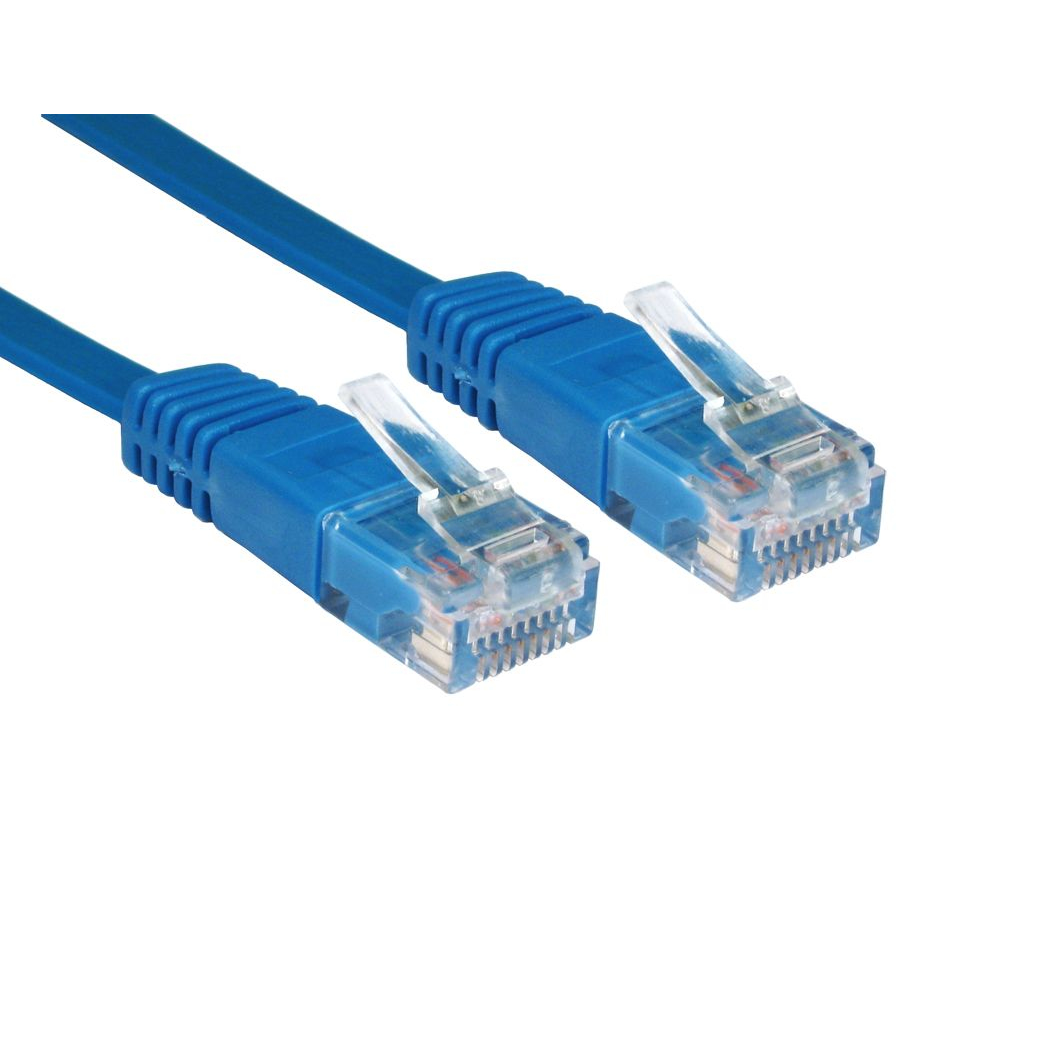 Cables Direct RJFLAT-01B Networking Cables - Blue