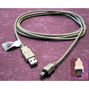 Cables Direct 5m USB cable USB A USB B Grey