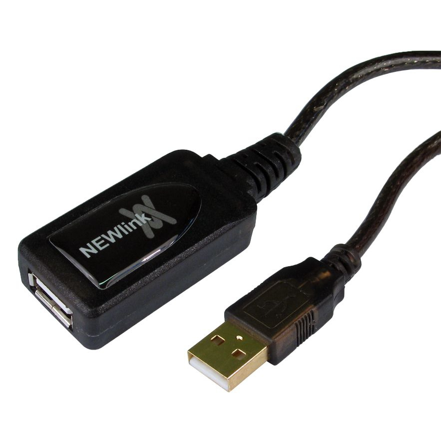 Cables Direct 20m USB 2.0 Active Repeater USB cable Black