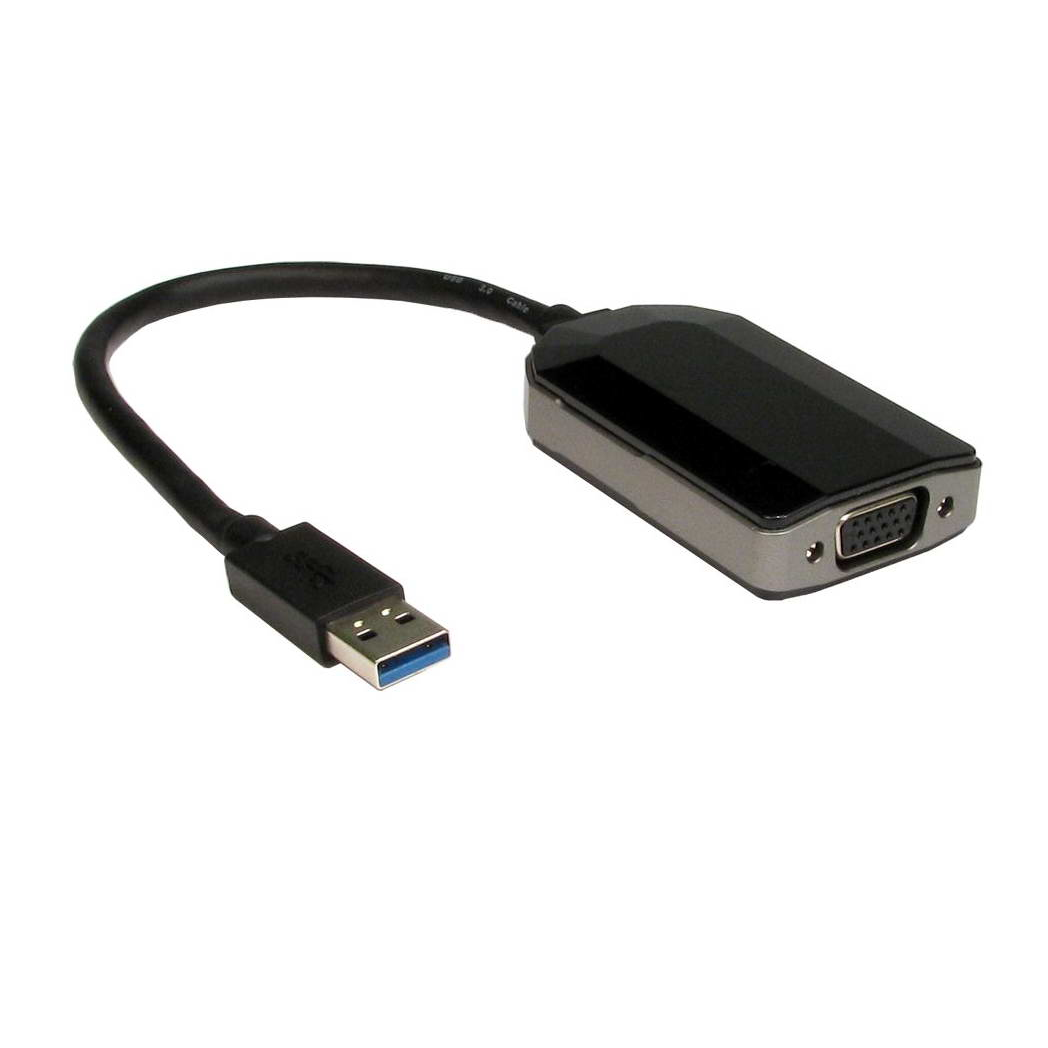 Cables Direct USB 3.0 - VGA USB graphics adapter Black