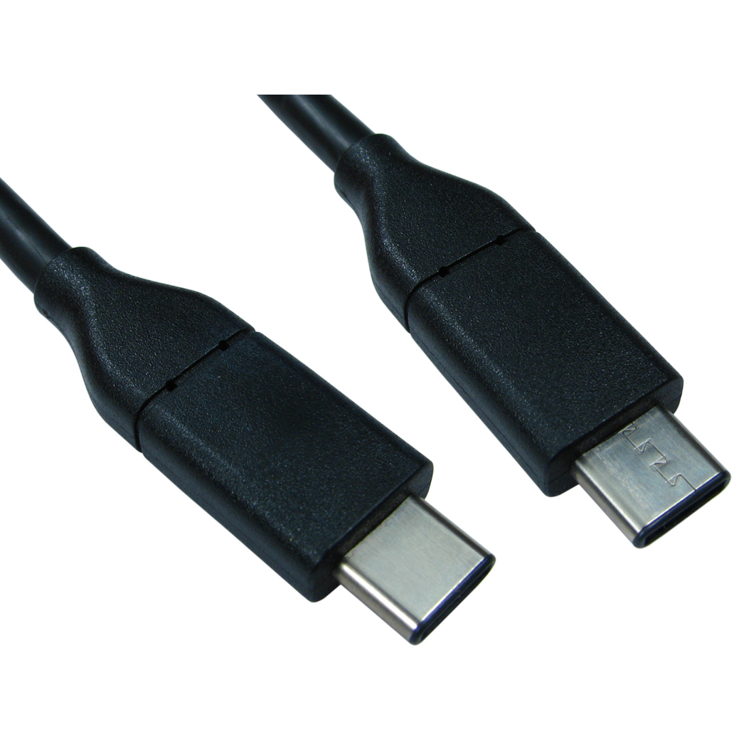 Cables Direct USB C/USB C 1m USB cable USB 3.2 Gen 2 (3.1 Gen 2) Black