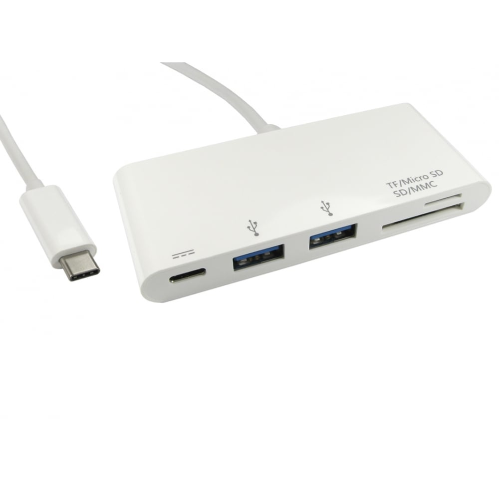 Cables Direct USB3C-HUB2CR-WPD Laptop Docks & Port Replicators