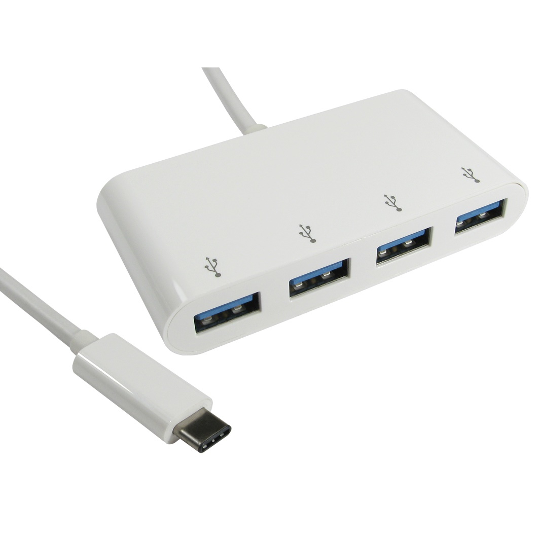 Cables Direct USB3C-HUB4BP Interface Hubs - White
