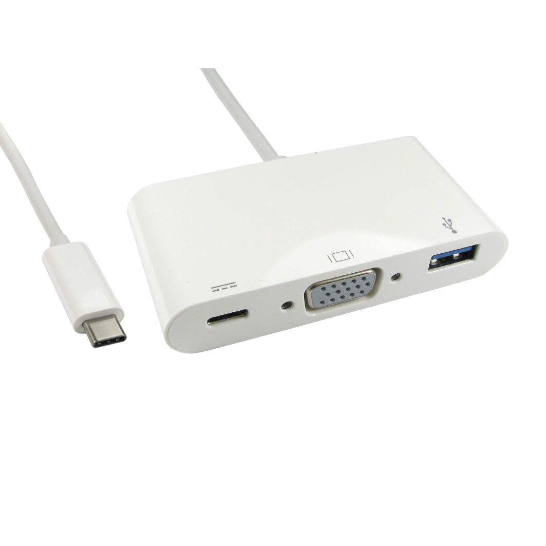 Cables Direct USB3CVGAUSBWPD Laptop Docks & Port Replicators - White
