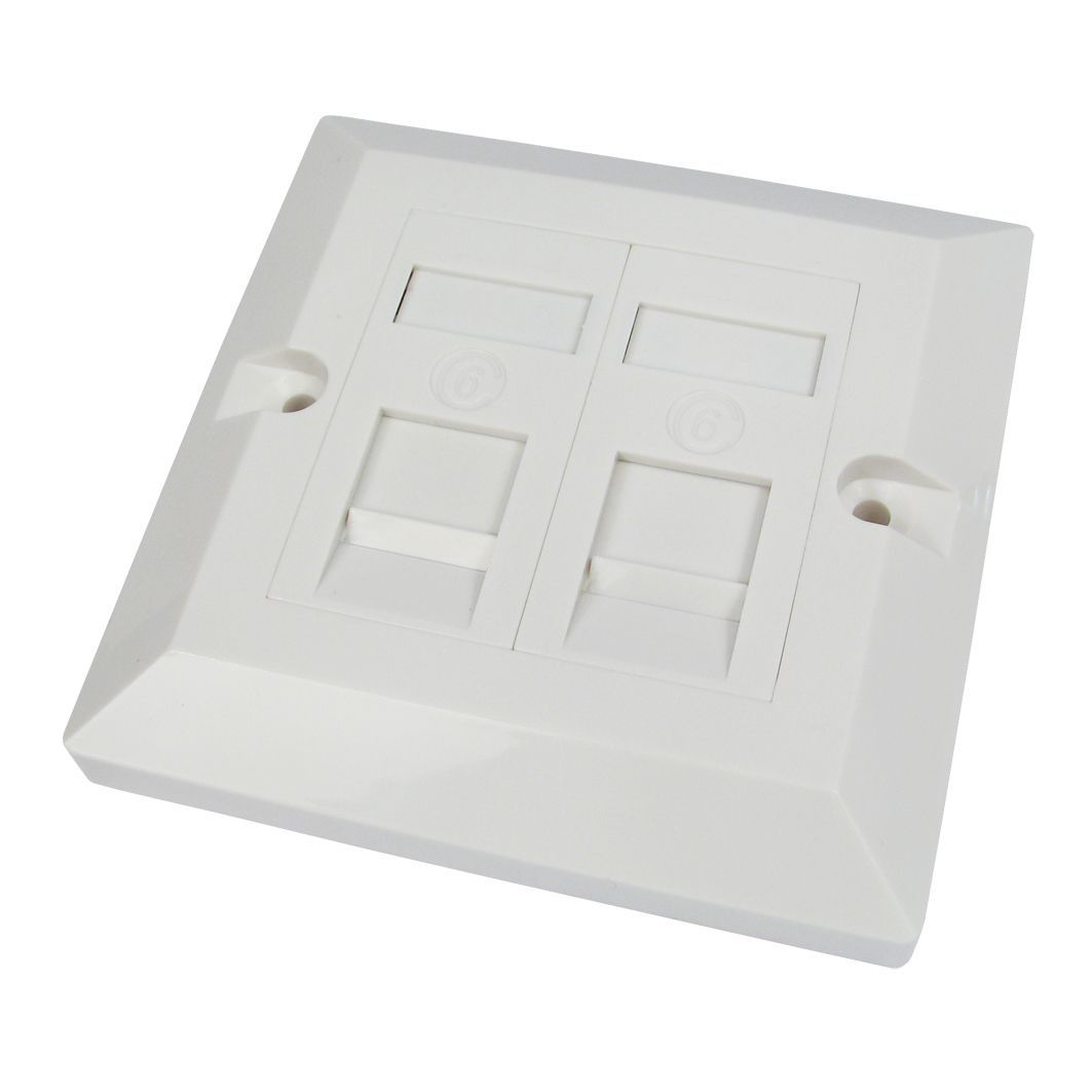 Cables Direct Cat6 Outlet Boxes - White