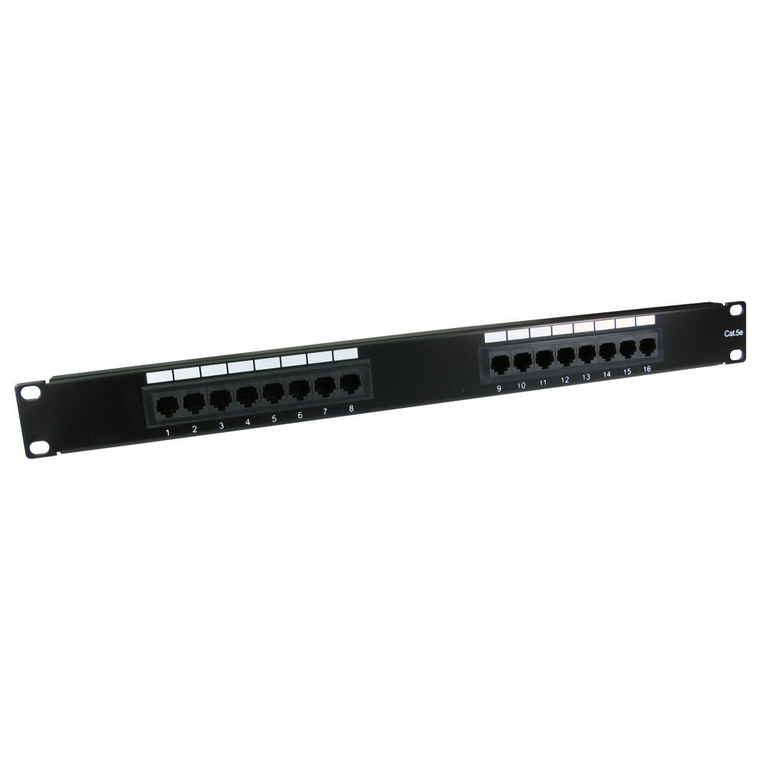 Cables Direct Cat5e Patch Panels - Black
