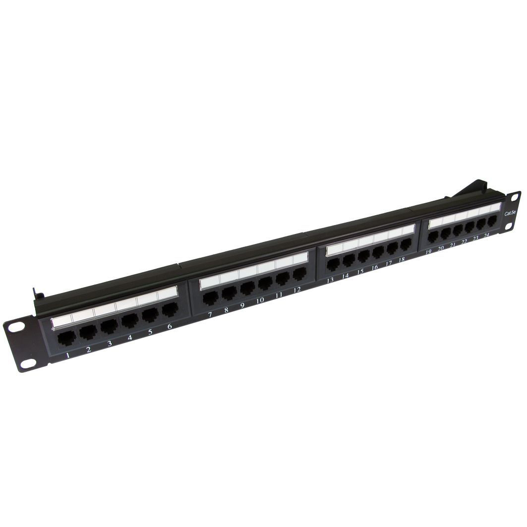 Cables Direct Cat5e Patch Panels - Black