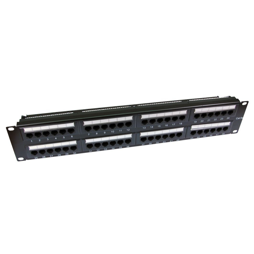 Cables Direct Cat5e Patch Panels - Black