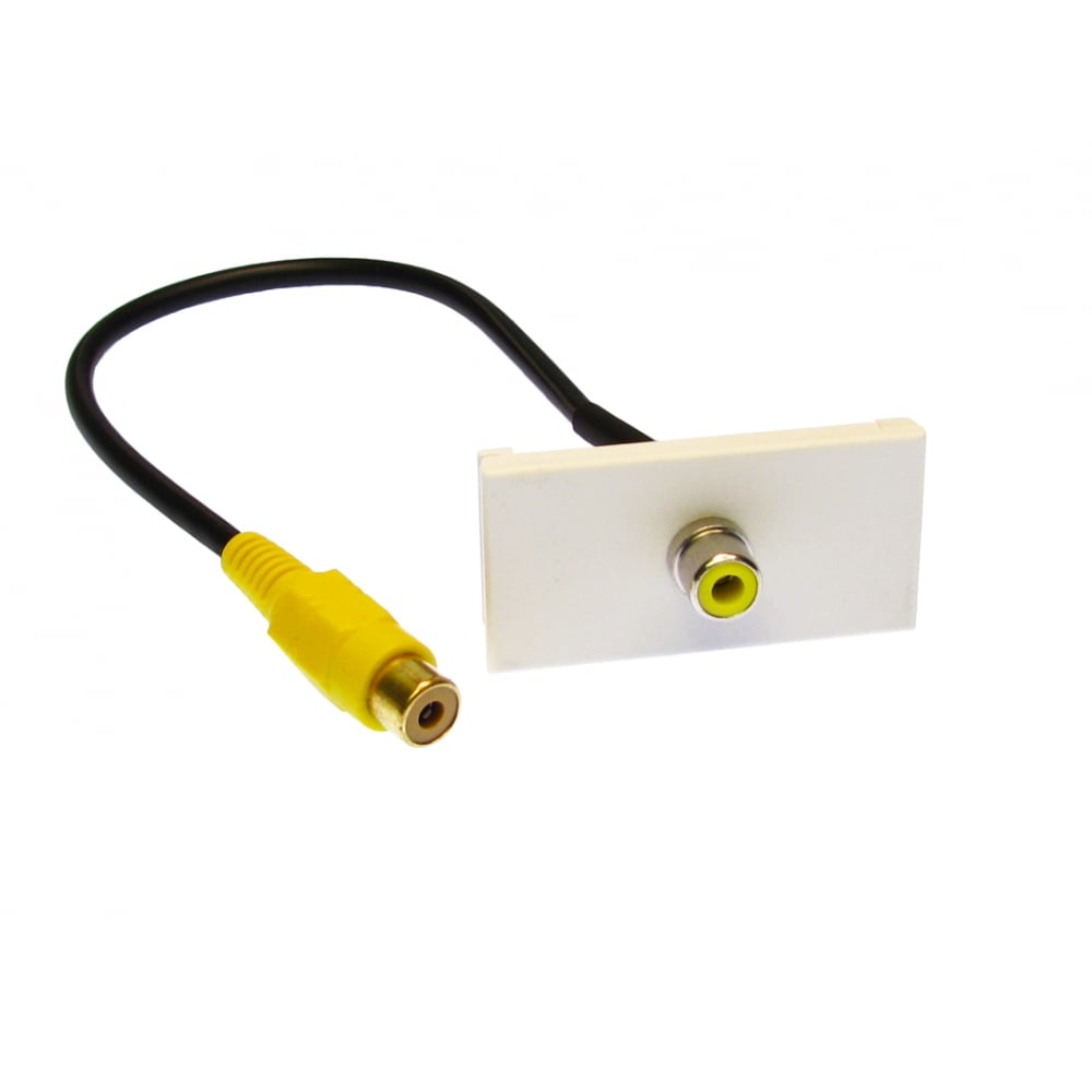 Cables Direct ZZ-MOD-1RCAY Keystone Modules - Multi