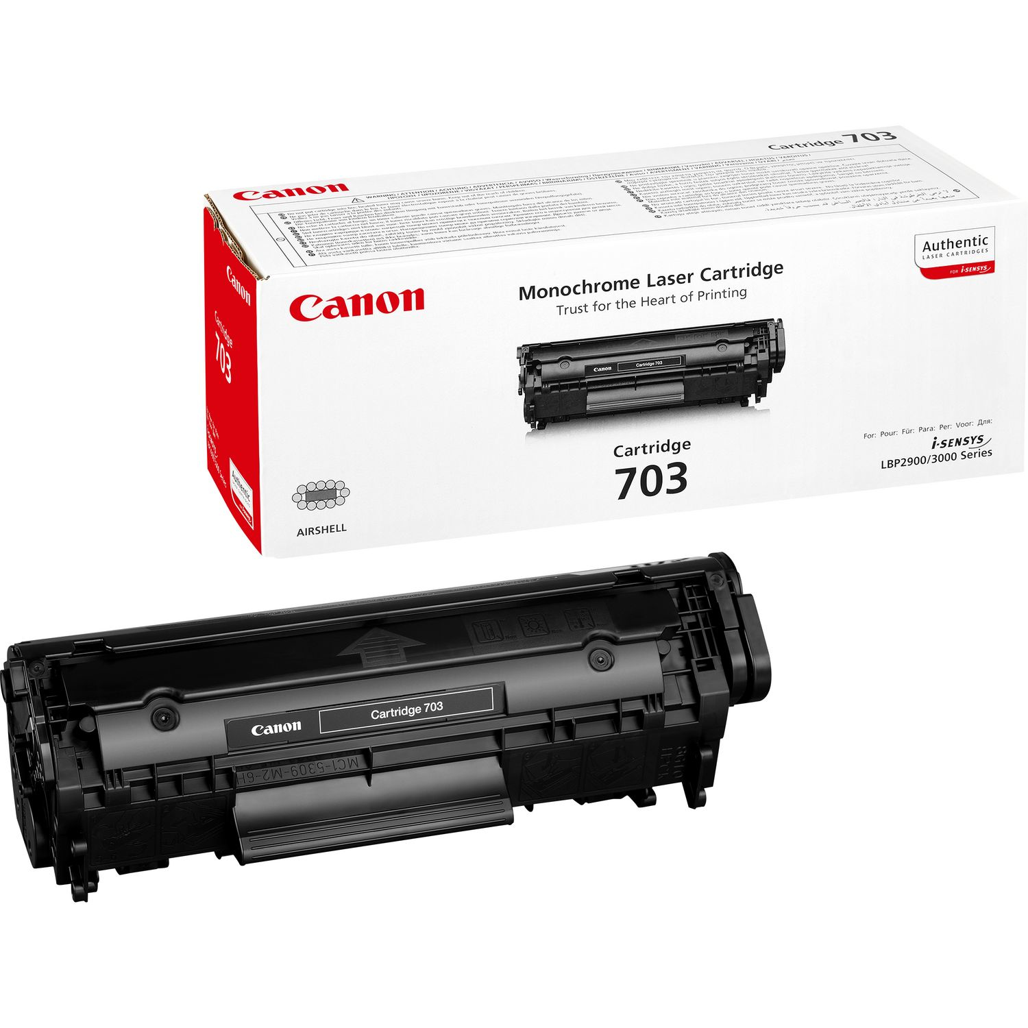 CANON CRG703 BLACK TONER 7616A005AA