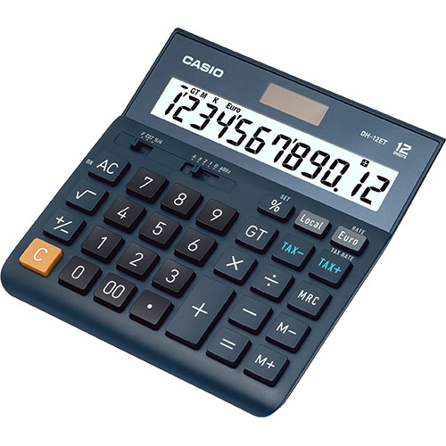 Casio DH-12ET Calculators - Black