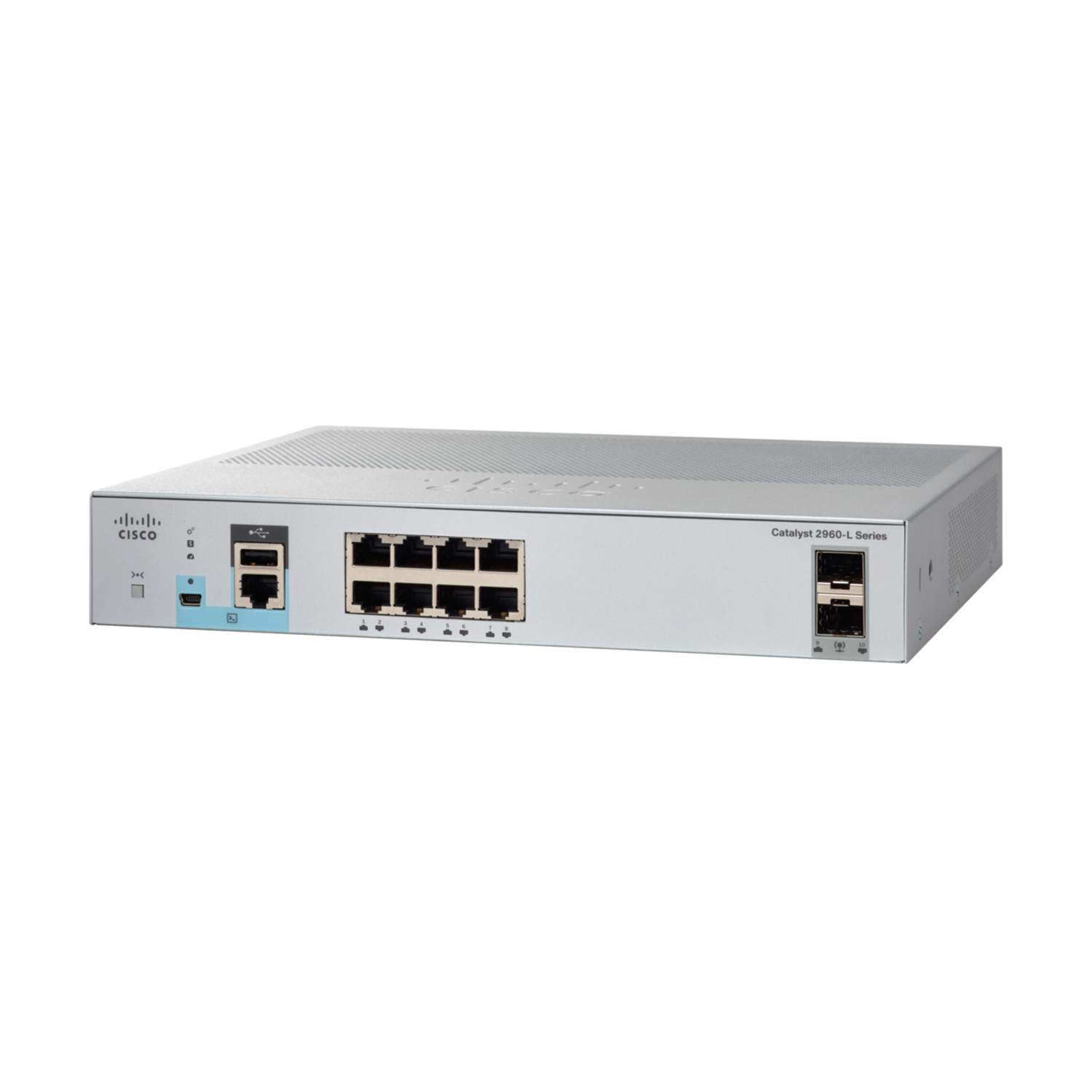 CISCO WS-C2960L 8-PORT MANAGED L2 GIGABIT NETWORK SWITCH