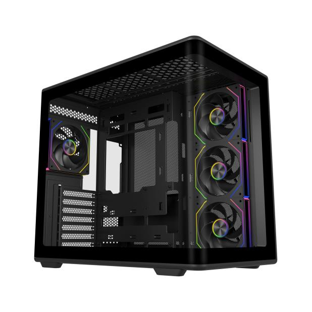 Cooler Master Elite 600 Tower Black, Transparent