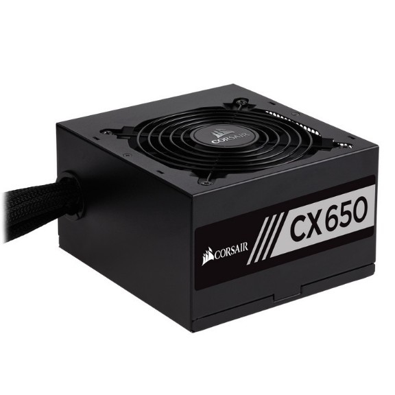 Corsair 650W CX650 PSU, Fully Wired, 80+ Bronze, Thermally Controlled Fan