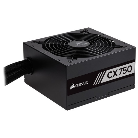 Corsair 750W CX750 PSU, Fully Wired, 80+ Bronze, Thermally Controlled Fan