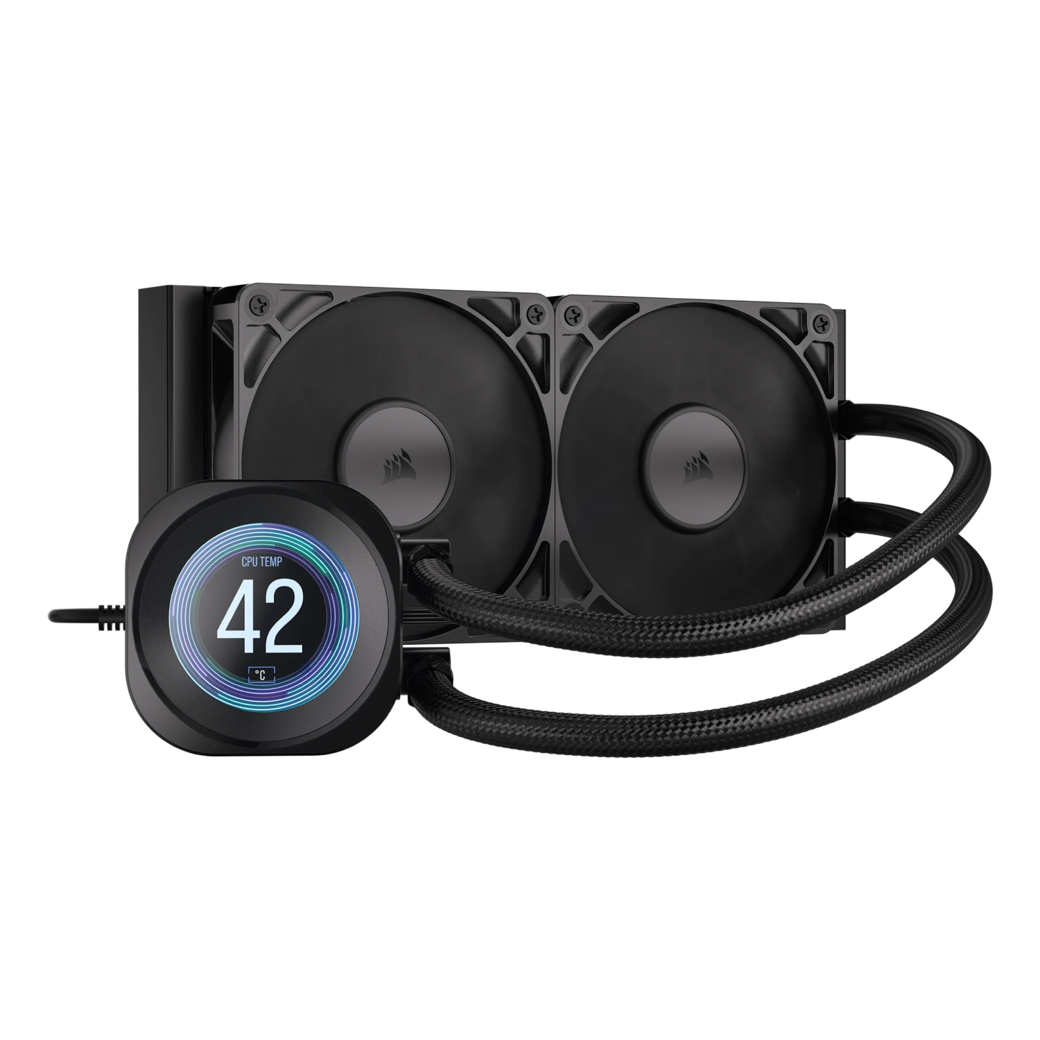 Corsair Nautilus 240 RS LCD Processor All-in-one liquid cooler 12 cm Black 1 pc(s)