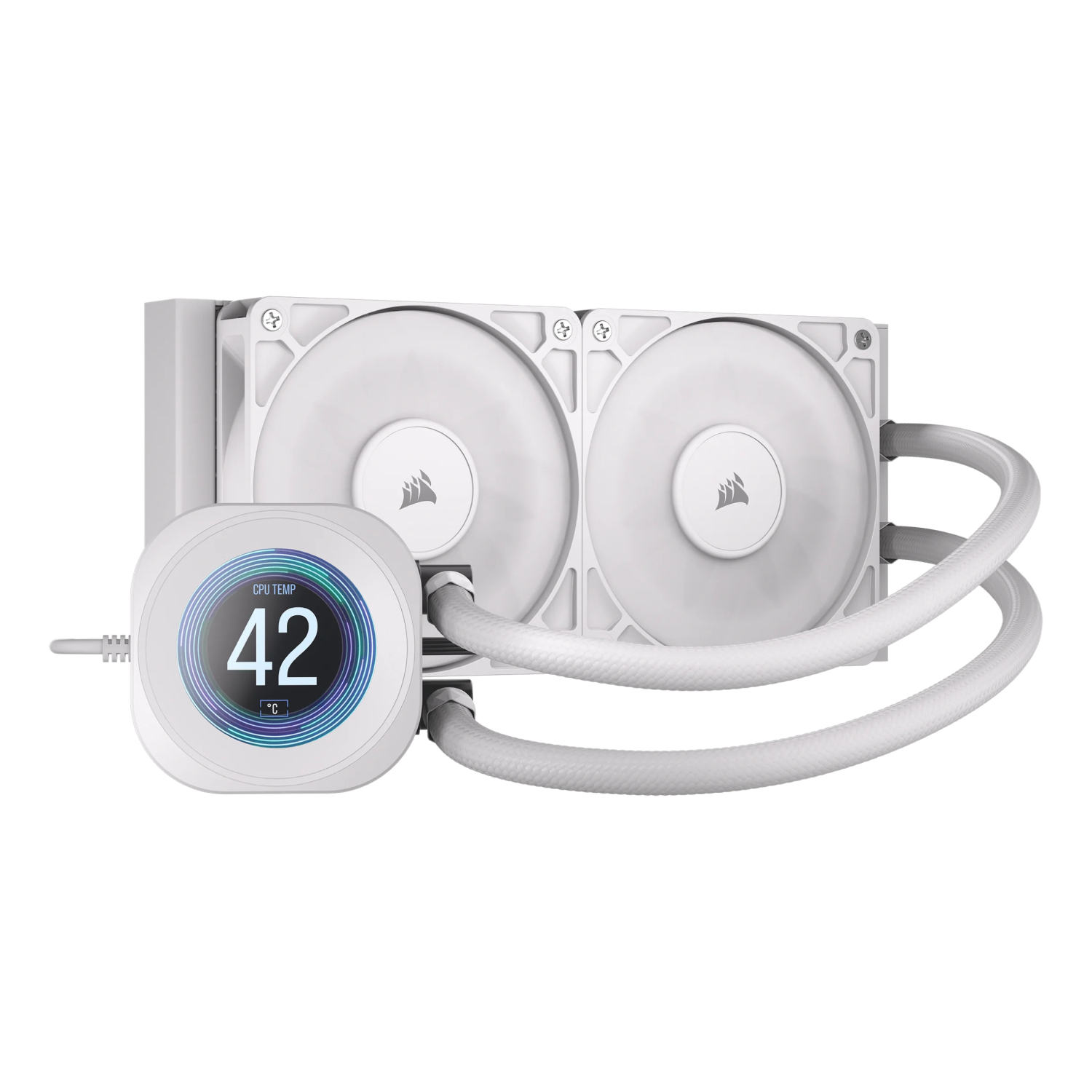 Corsair Nautilus 240 RS LCD Processor All-in-one liquid cooler 12 cm White 1 pc(s)