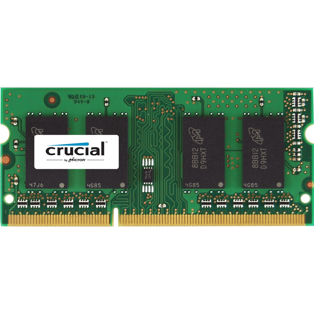 Crucial 4GB (1*4GB) 1RX8 PC3L-12800S DDR3-1600MHZ 1.35V SODIMM