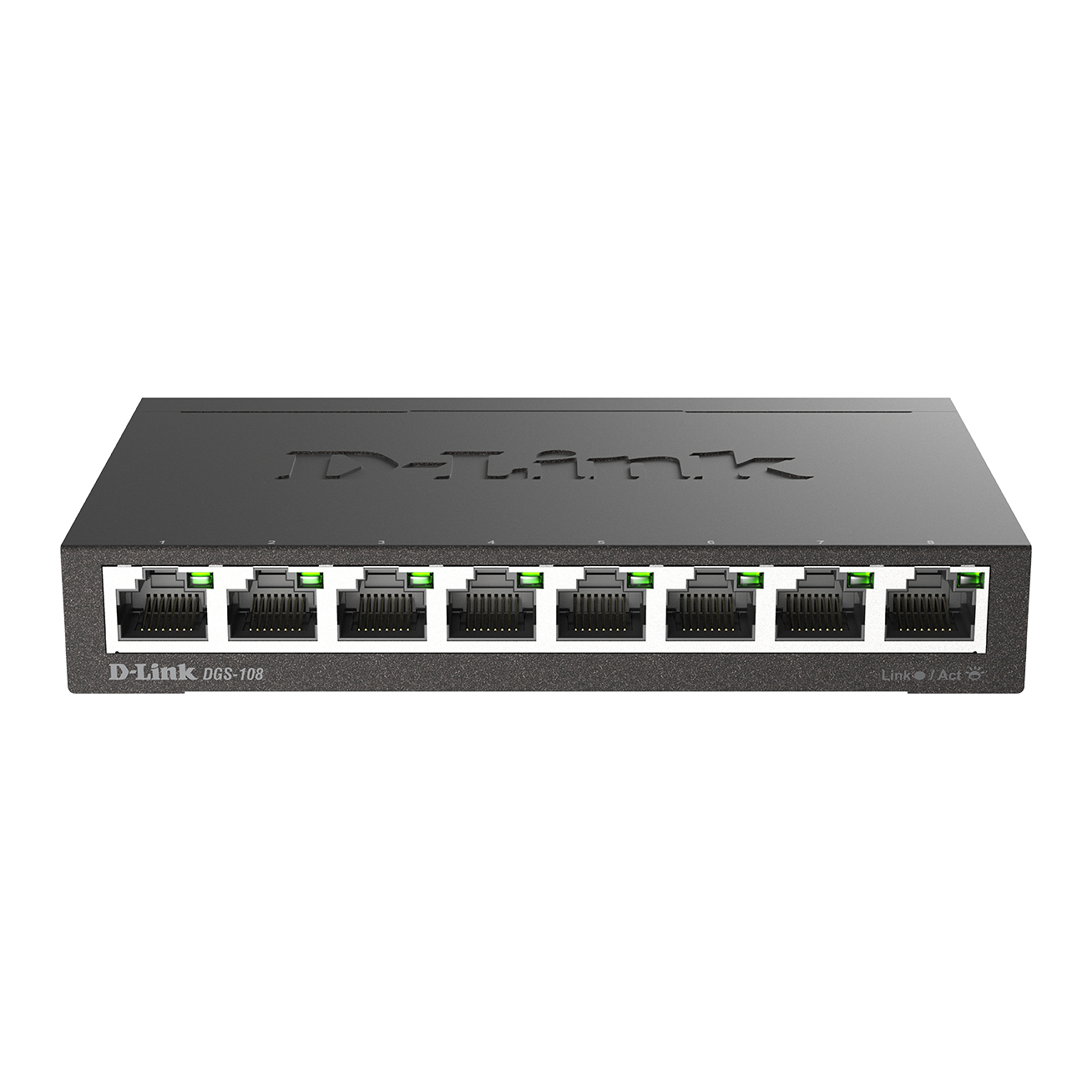 D-Link DGS-108 Network Switches - Black