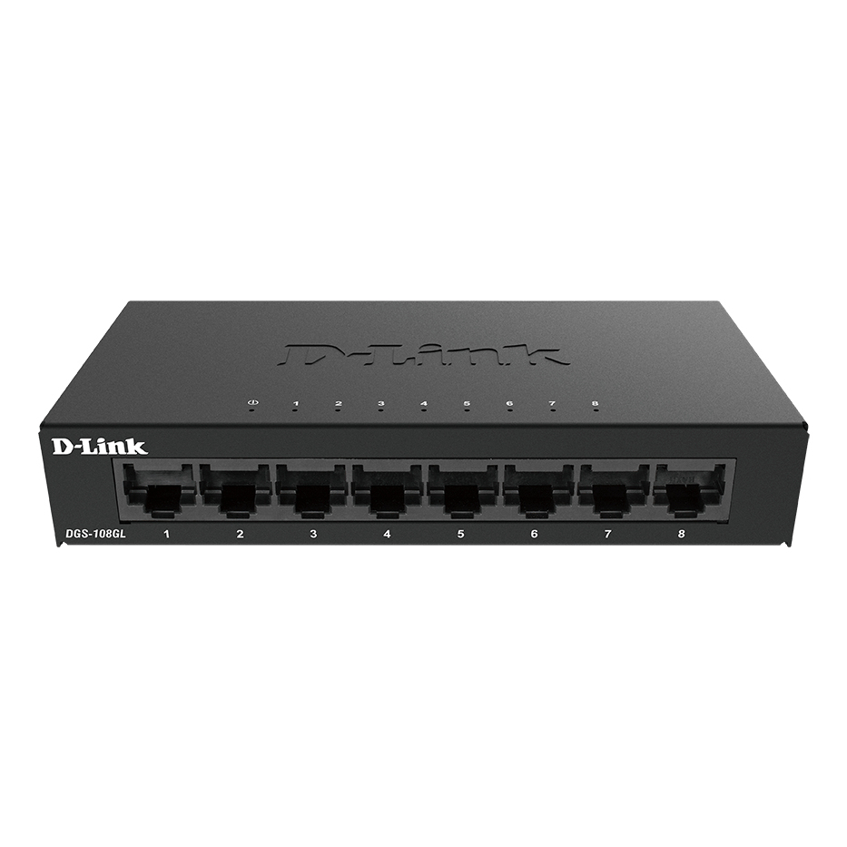 D-Link DGS-108GL Network Switches - Black