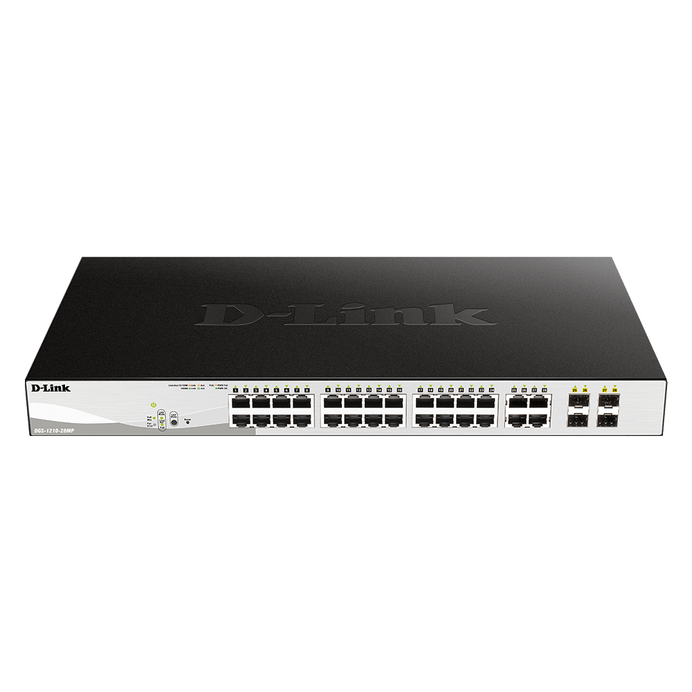 D-Link DGS-1210-28P Network Switches - 256MB - Black