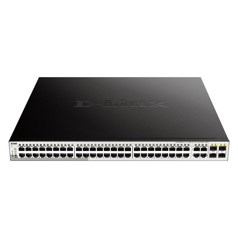 D-Link DGS-1210-52MP Network Switches - 256MB - Black