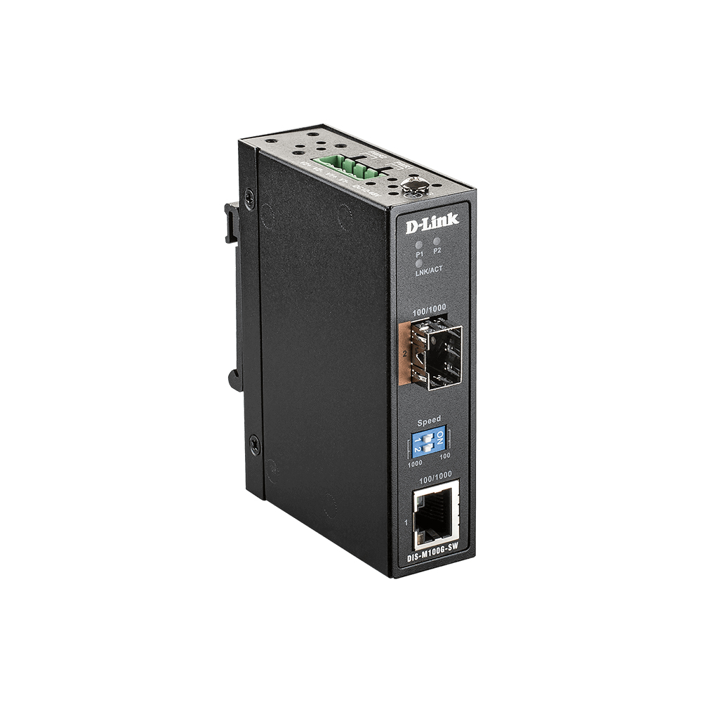 D-Link DIS-M100G-SW Network Media Converters - Black