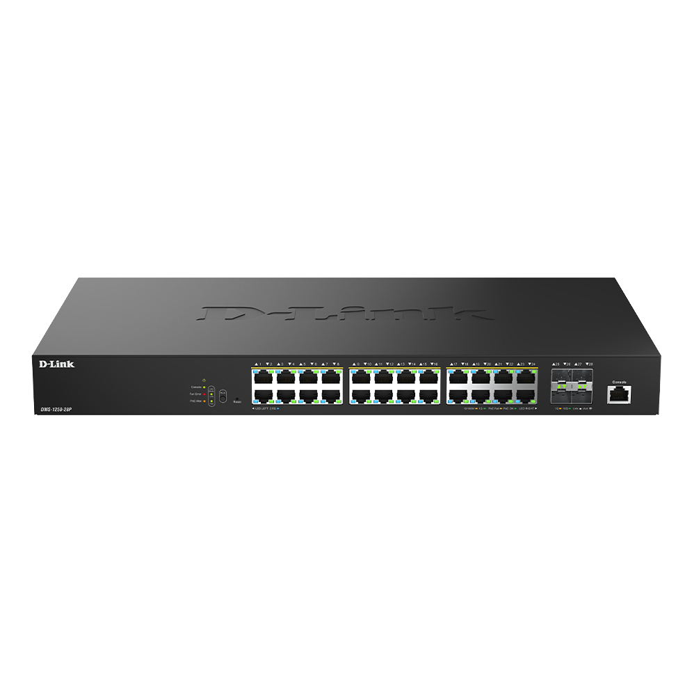 D-Link 28-Port Network Switches - 512MB - Black