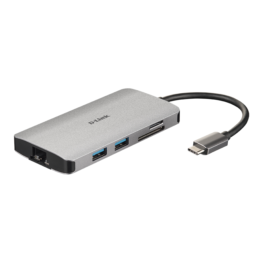 D-Link DUB-M810 Laptop Docks & Port Replicators - Aluminium
