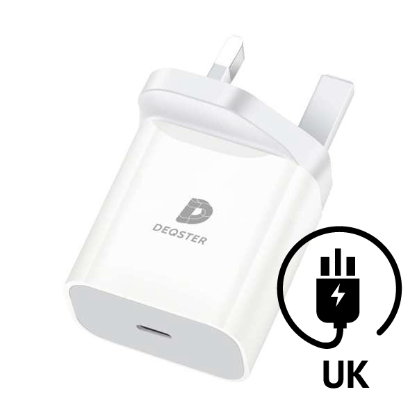 DEQSTER 20W USB-C UK-PLUG 20W WHTE