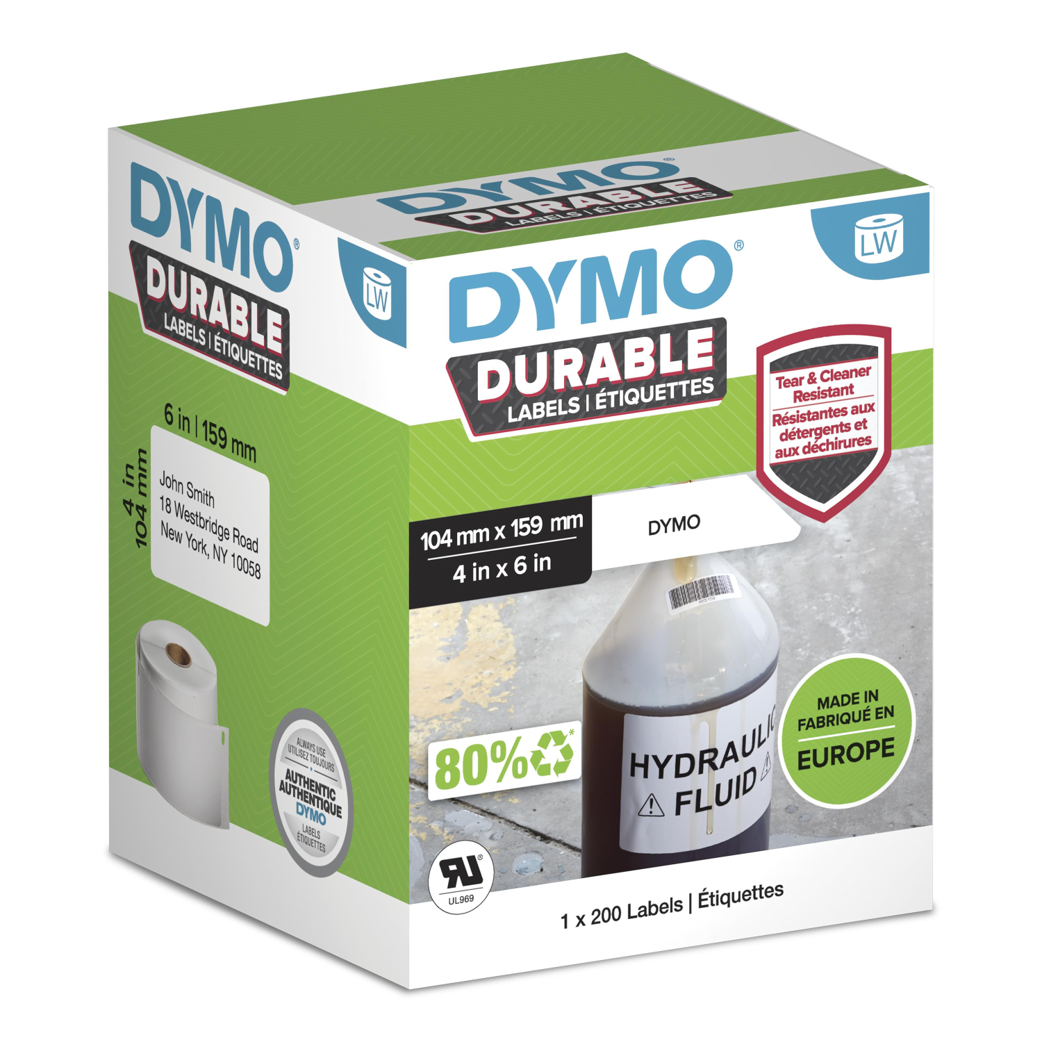 Dymo 159mm Printer Labels - White