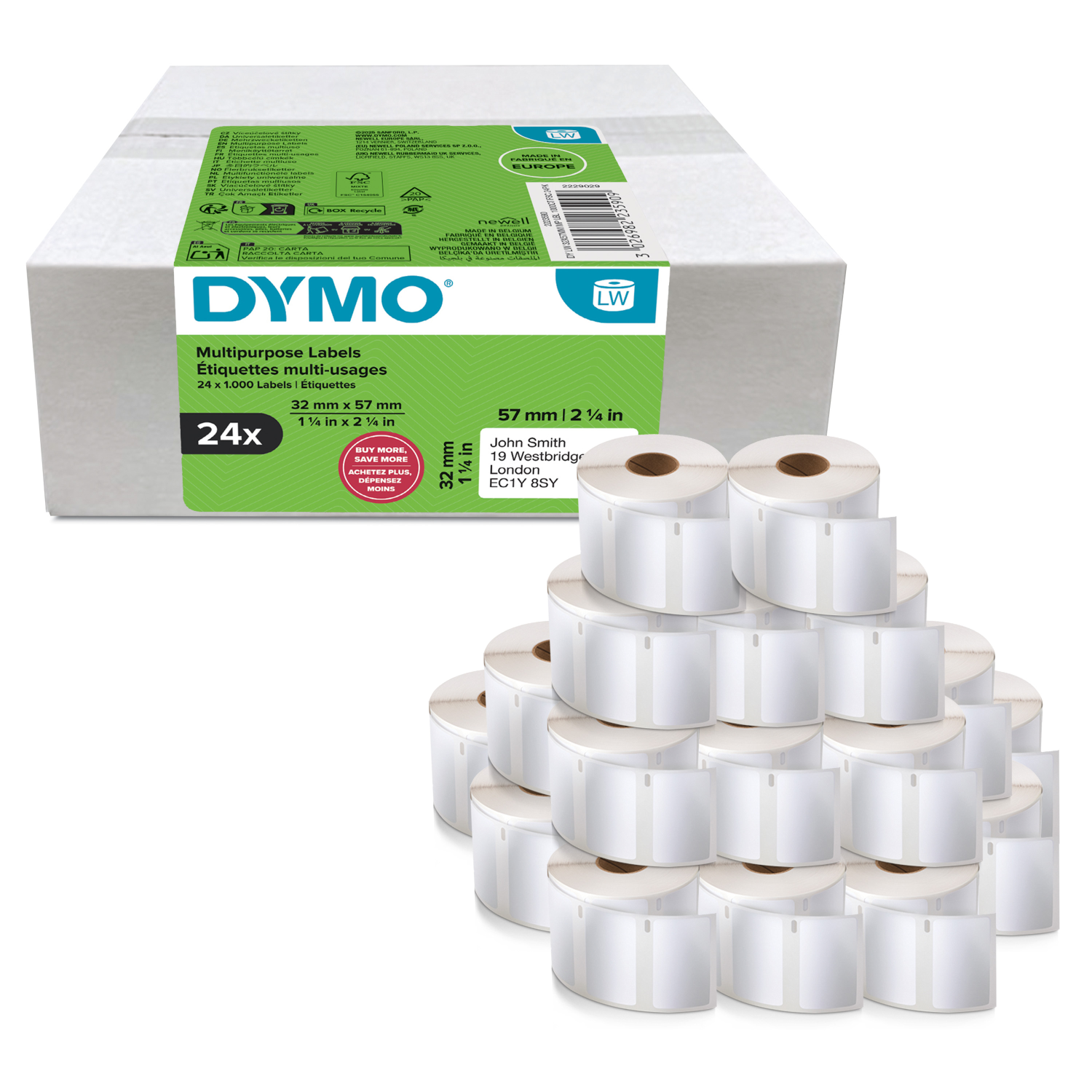 DYMO MULTIPURPOSE ADDRESS LABELS 32