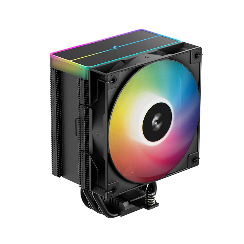 DeepCool AG500 BK ARGB CPU Air Cooler 240W TDP 120mm PWM Fan 5 Copper Heatpipes Addressable RGB Lighting Intel & AMD Compatible Black