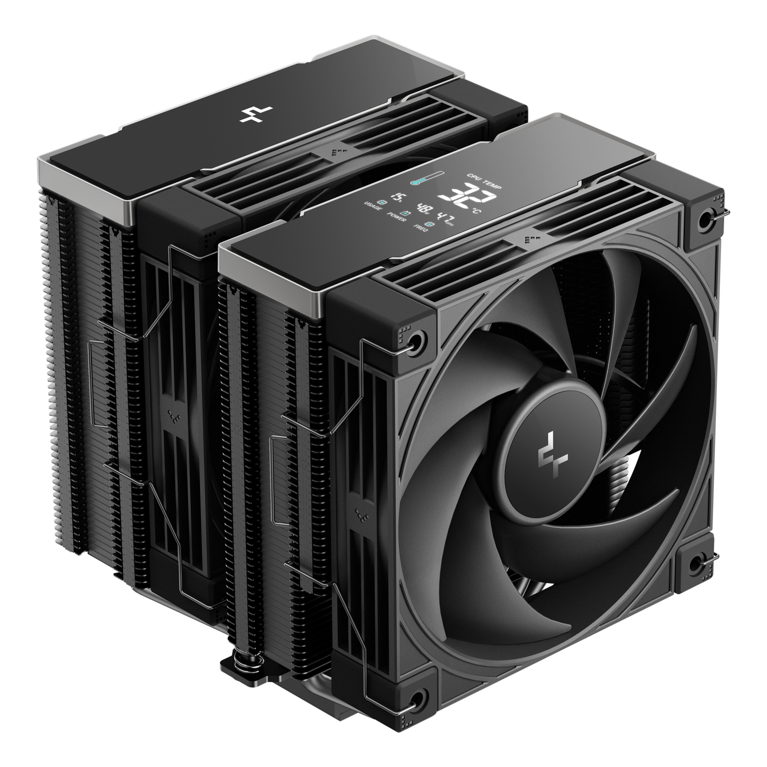 DeepCool AK620 G2 DIGITAL NYX Dual Tower CPU Cooler Black 2 x 120mm Fan  6 x advanced  Copper Heatpipes Intel/AMD