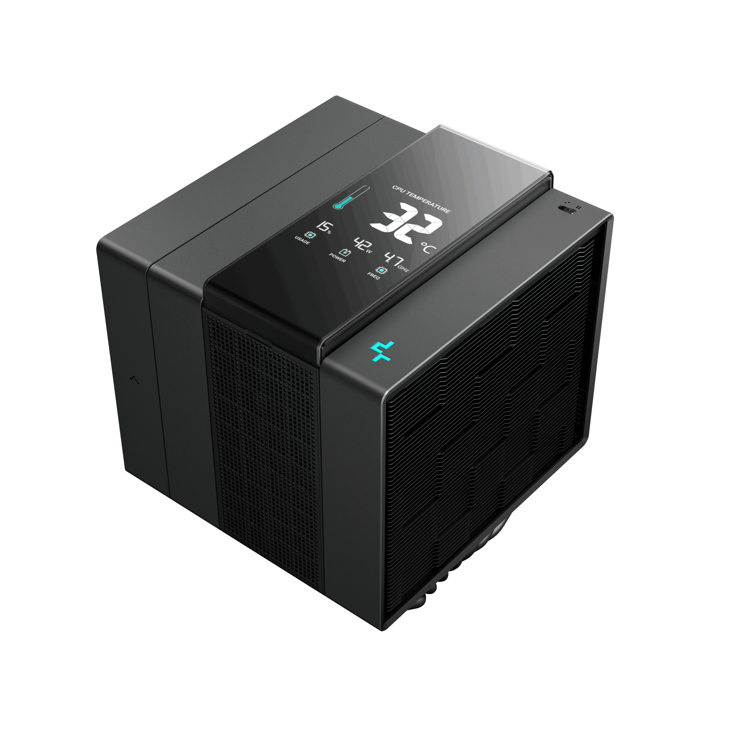 DeepCool Assassin IV VC Vision Dual-Fan CPU Air Cooler with 140mm & 120mm Fans Vapour Chamber Base Digital Display for Real-Time Monitoring Intel & AMD Compatible