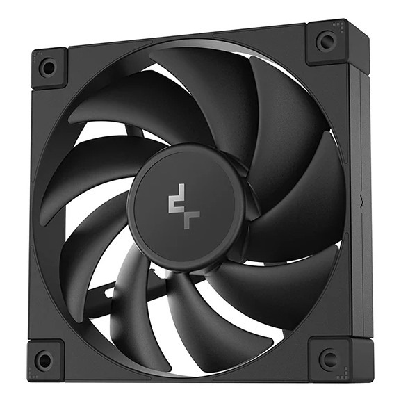 DeepCool FD12 120mm PWM Case Fan High Airflow Low Noise Hydro Bearing Daisy-Chain 8-Pin Connector Black Single Pack