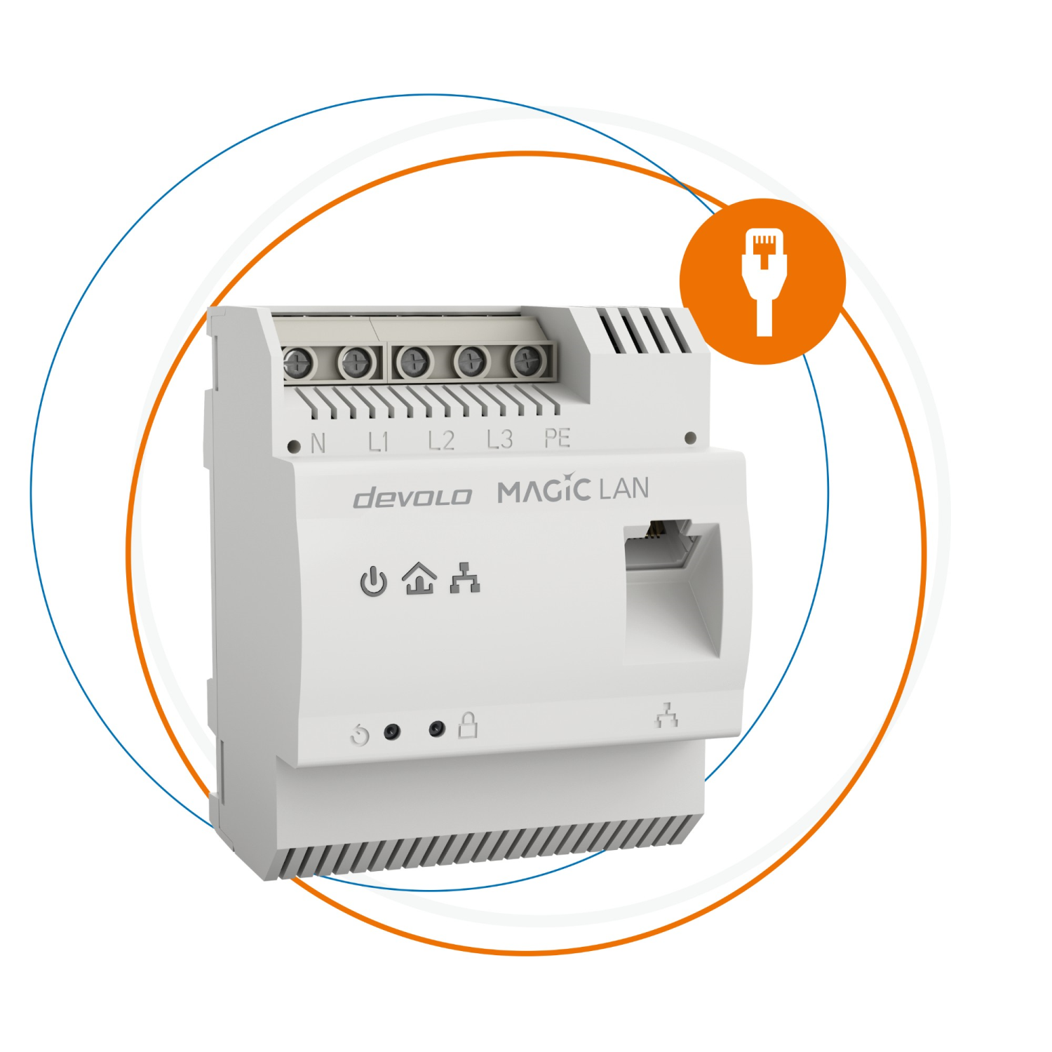 Devolo Magic 2 LAN DINrail 2400 Mbit/s Ethernet LAN White 1 pc(s)