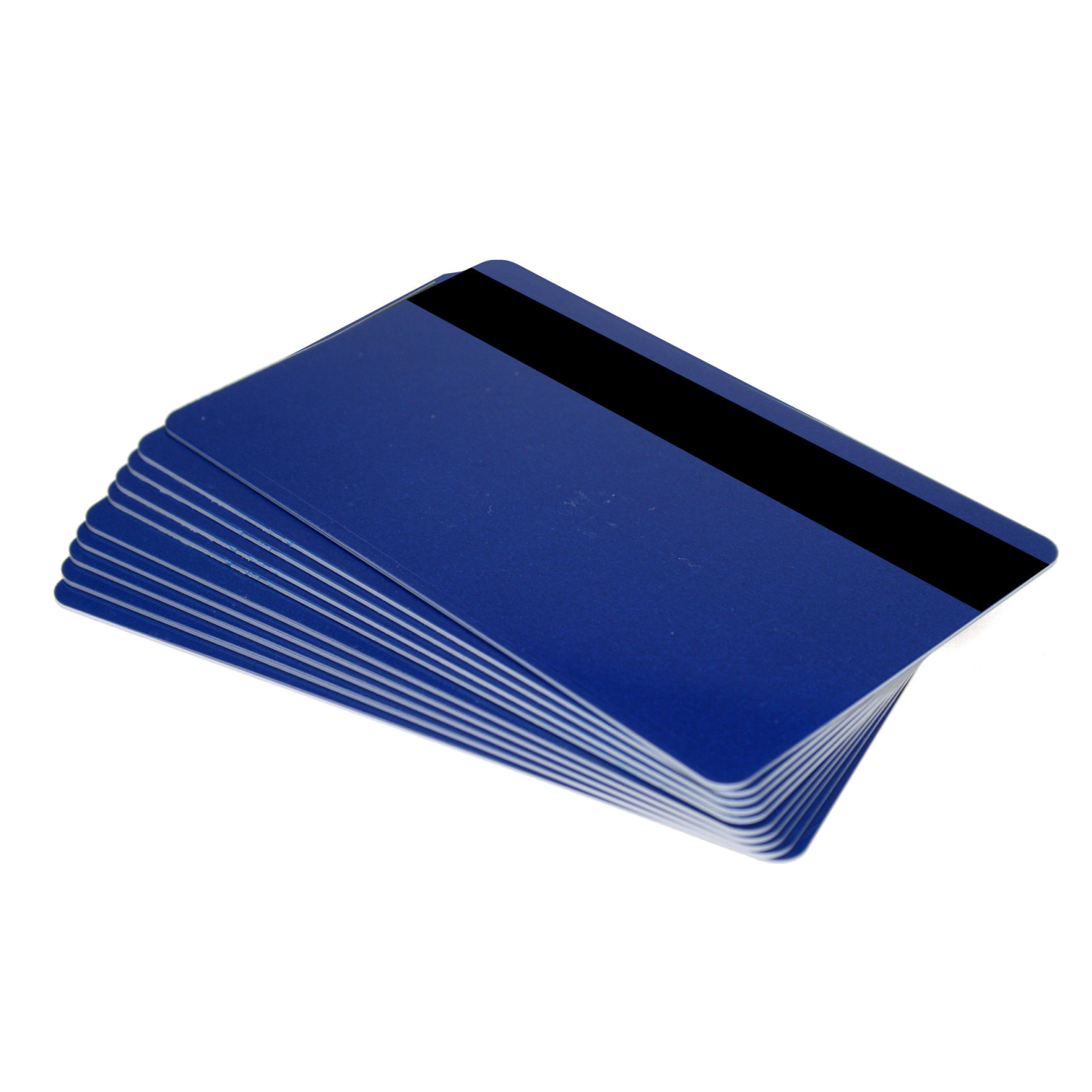 Digital ID Royal Blue 760 Micron Plastic Cards With Hi-Co Magnetic Stripe (Pack of 100)