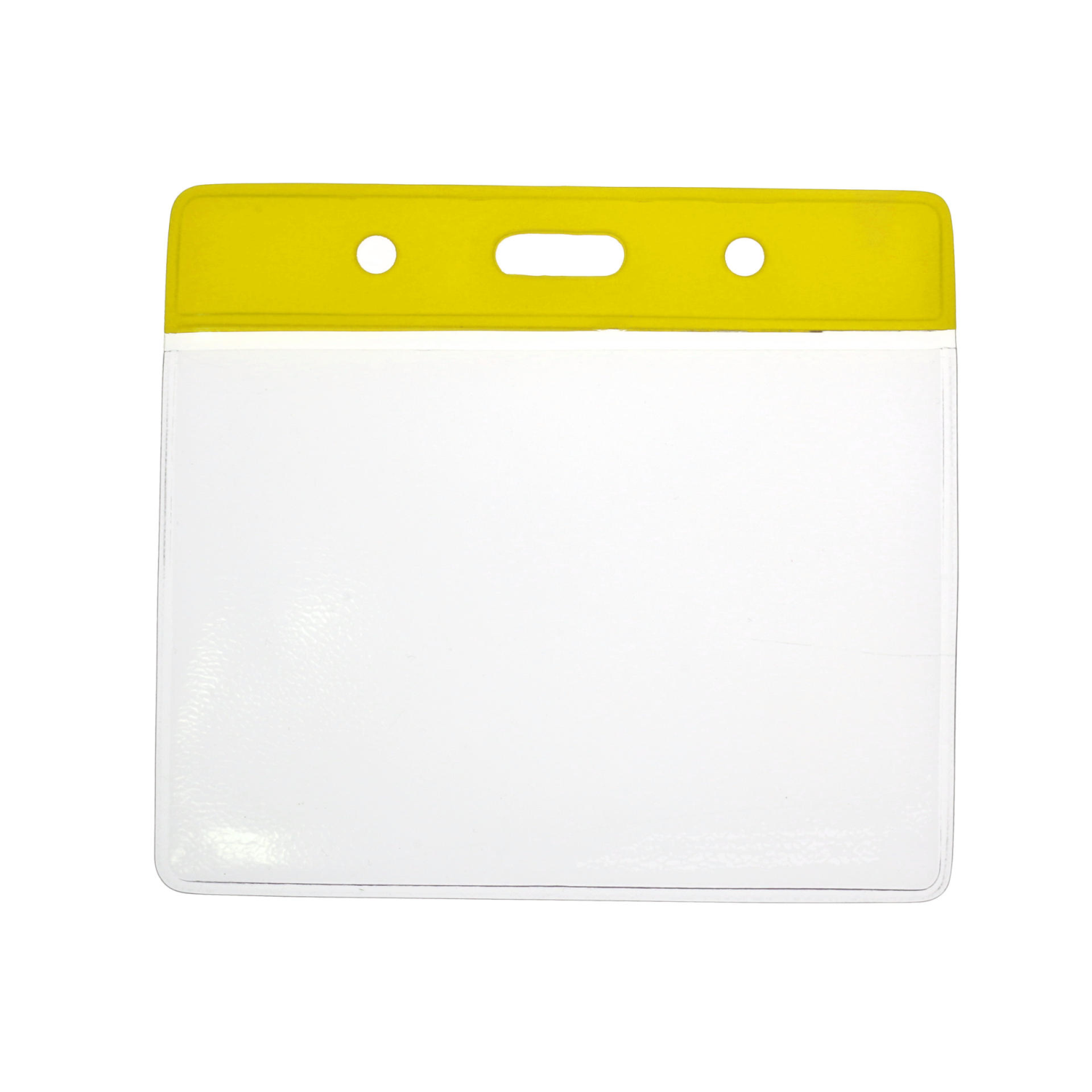 Digital ID Vinyl Badge Yellow Top Card Holder 91 x 65 mm Landscape - Pack of 100