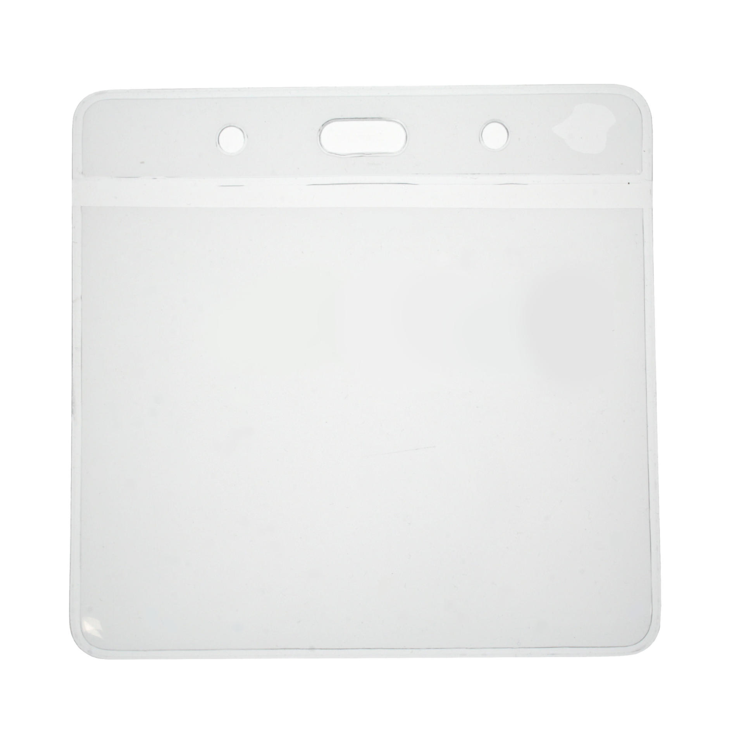 Digital ID Vinyl Visitor Pass Card Holder 102x83 mm, Eco Friendly, Landscape (Pack of 100)