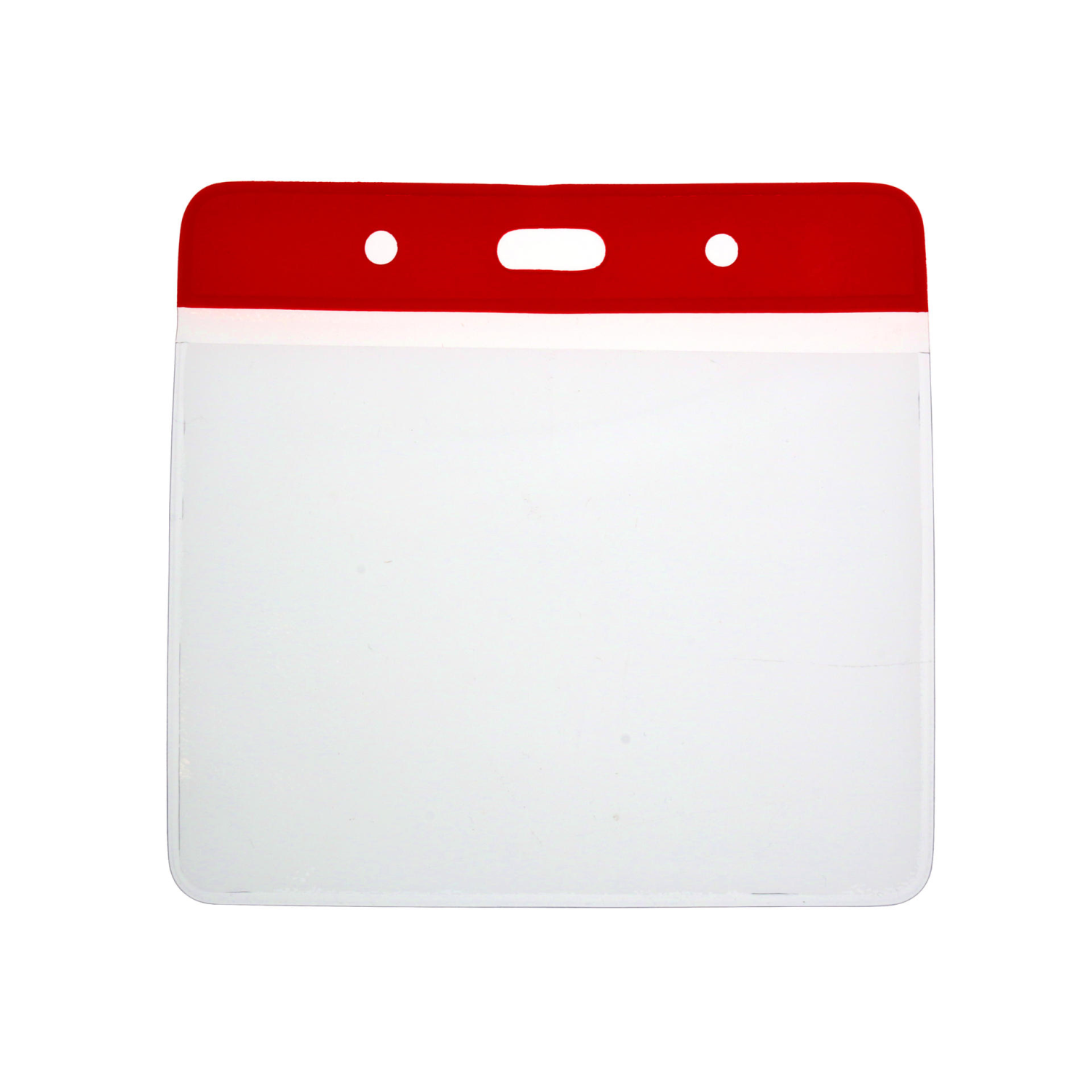 Digital ID Vinyl Red Top Card Holders - 102x83mm (Pack of 100)