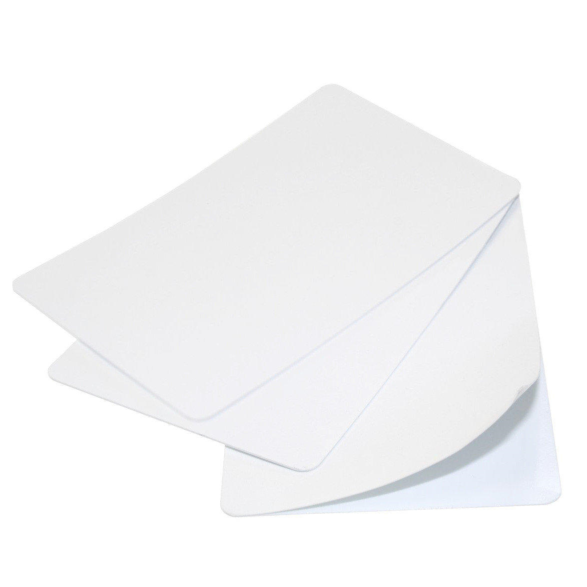 Digital ID Blank White Self-Adhesive 400-Micron Plastic Cards (Pack of 100)