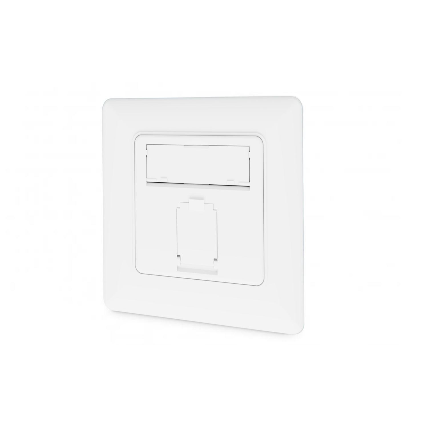 Digitus CAT 6A class EA network socket, design-compatible, shielded, flush-mounted, 4 directions