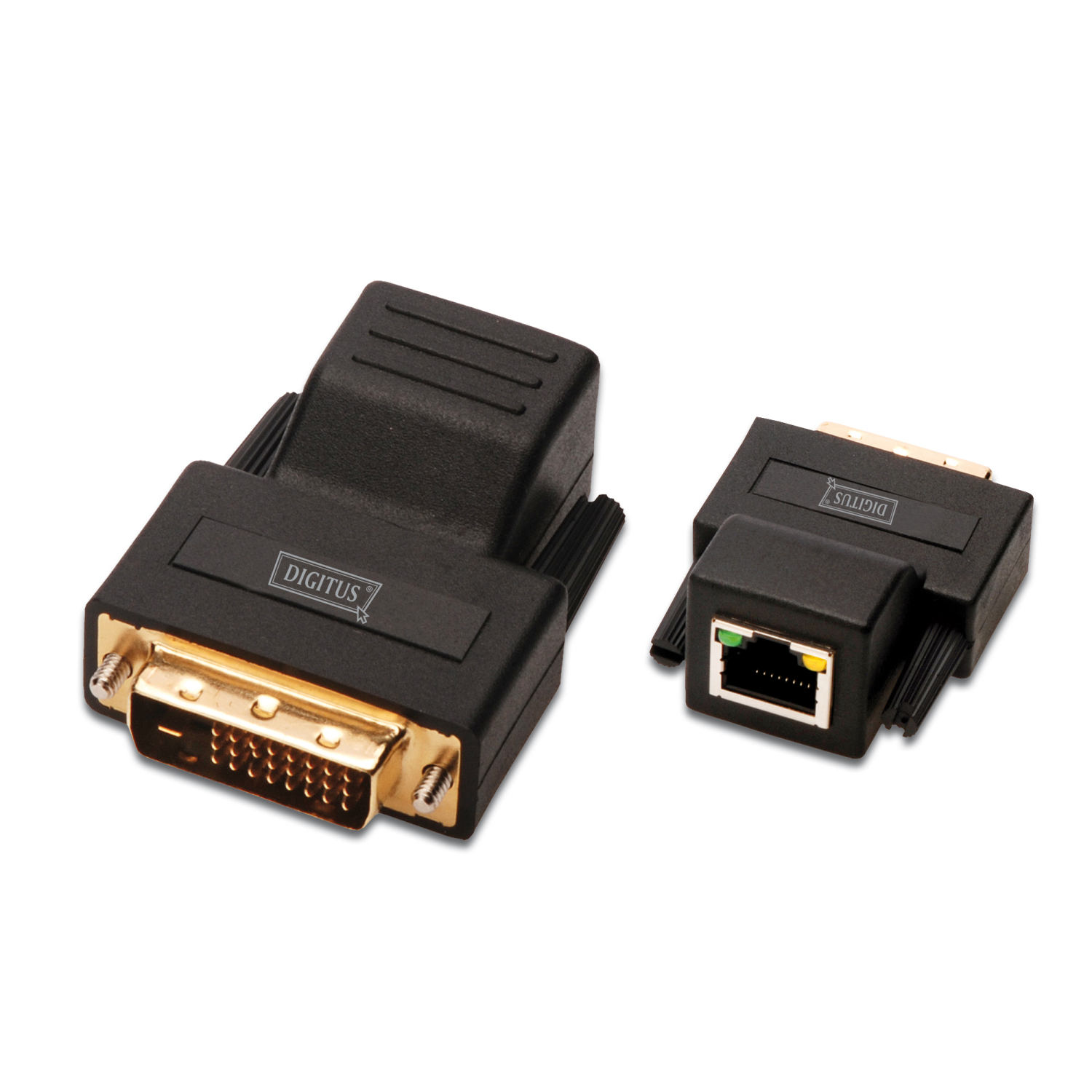 Digitus CAT5 Cable Gender Changers - Black
